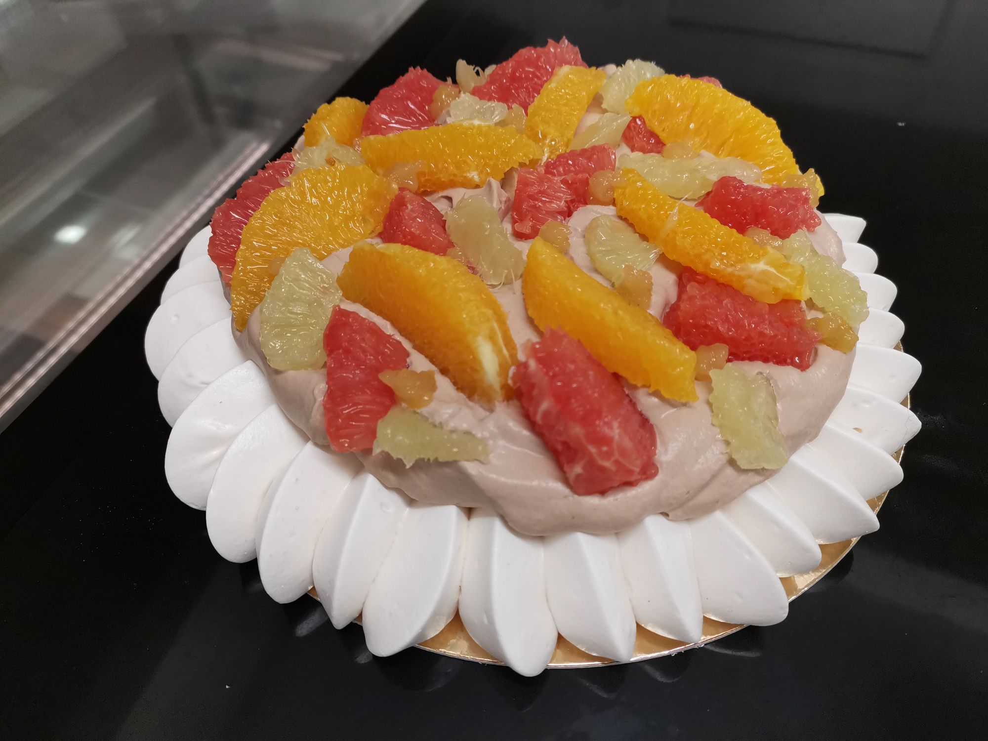 Pavlova Agrumes et Choco