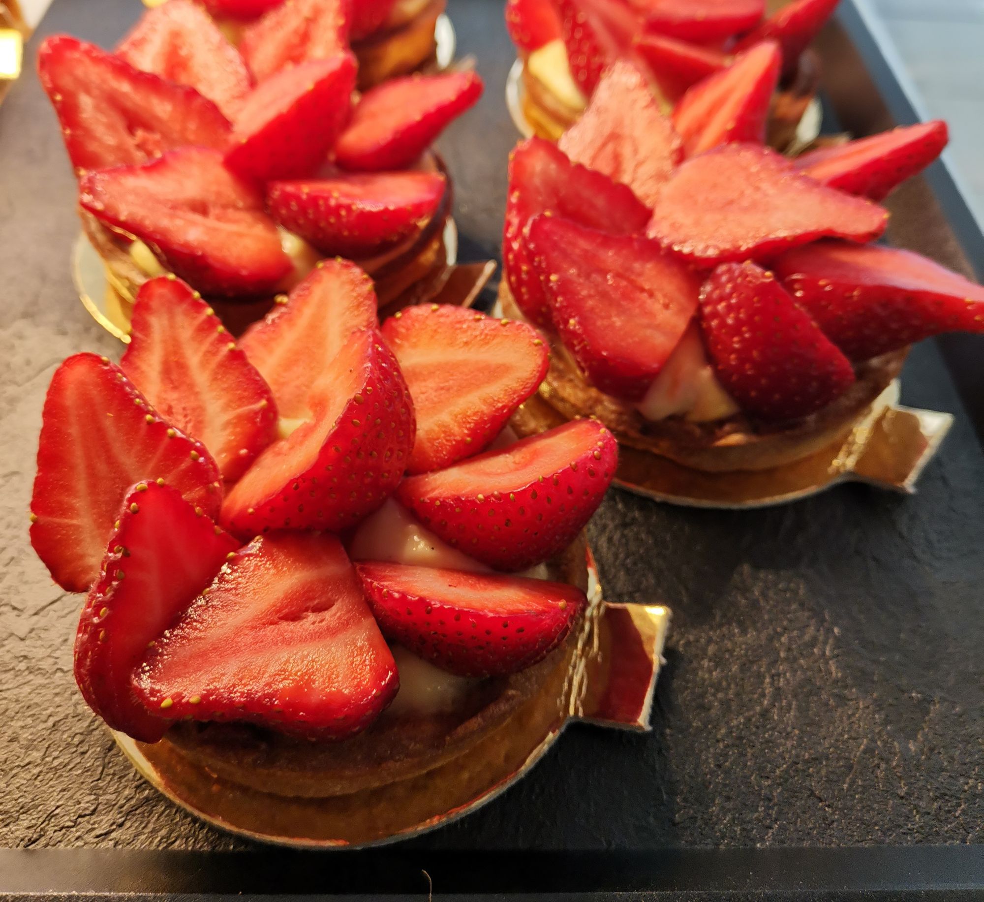 Tarte aux pommes Chanteclerc Tartelette fraises